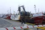Trawlers protesting at Galway Docks